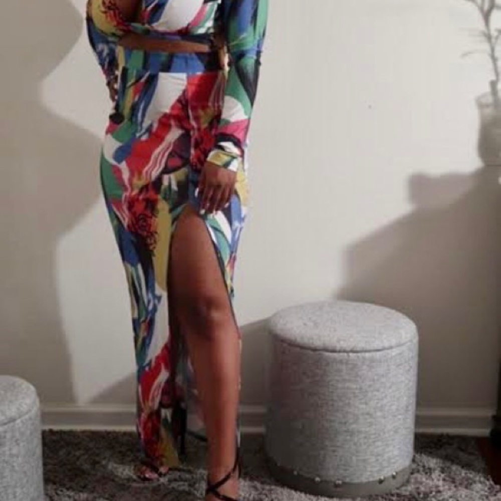 Multicolored dress